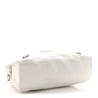 Balenciaga Agneau Arena Silver Hardware Small Le City Optic White 4 of 9