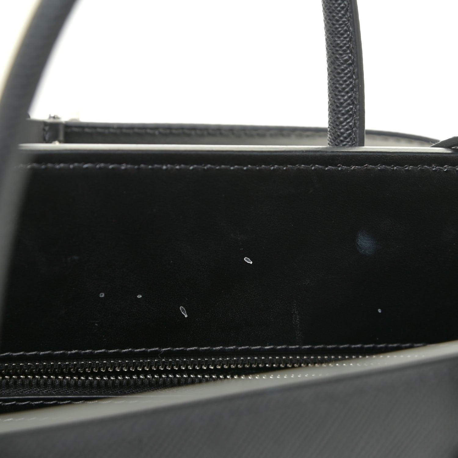 Prada Saffiano Cuir Medium Tote Black Fuoco 11 of 15