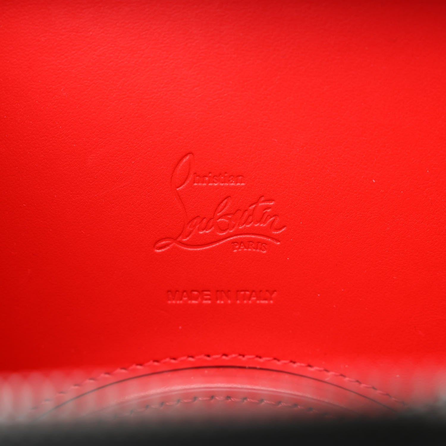 Christian Louboutin Calfskin Rubber Adolon Messenger Bag Black 6 of 9