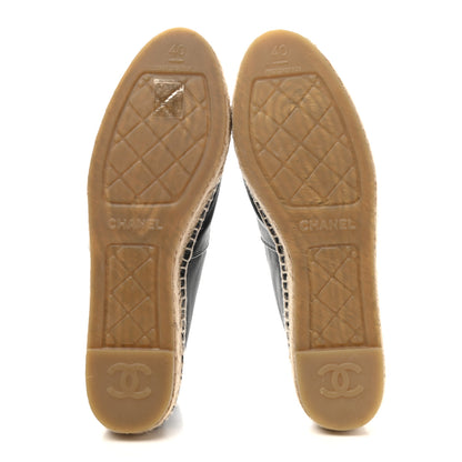 Chanel Lambskin CC Espadrilles 40 Black 5 of 11