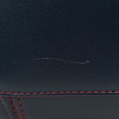 Celine Satin Debossed Calfskin Mini Luggage Navy Blue 13 of 13