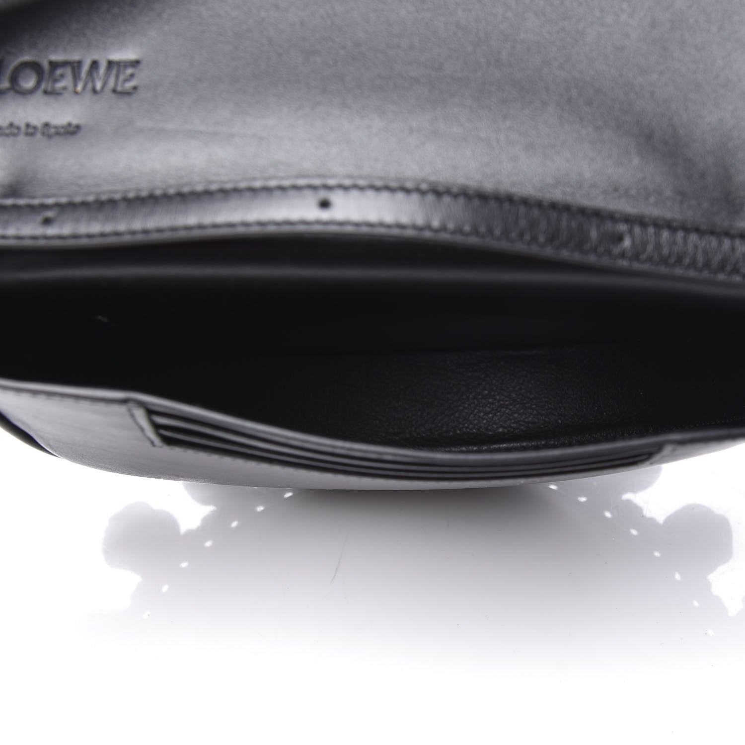 Loewe Calfskin Heel Knots Crossbody Bag Black 4 of 12