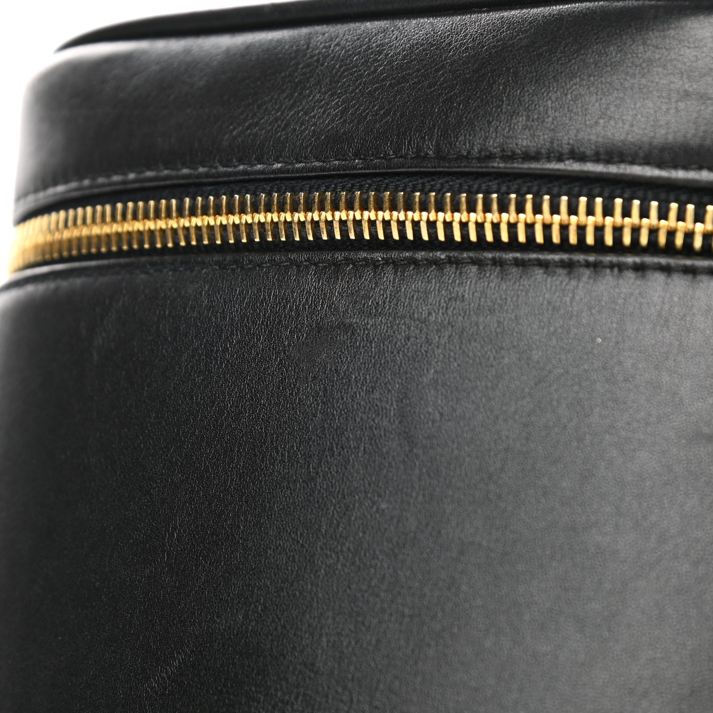 Lambskin Vanity Cosmetic Bag Black