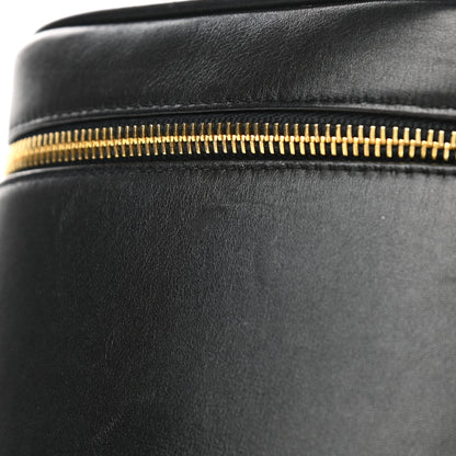 Chanel Lambskin Vanity Cosmetic Bag Black 10 of 11