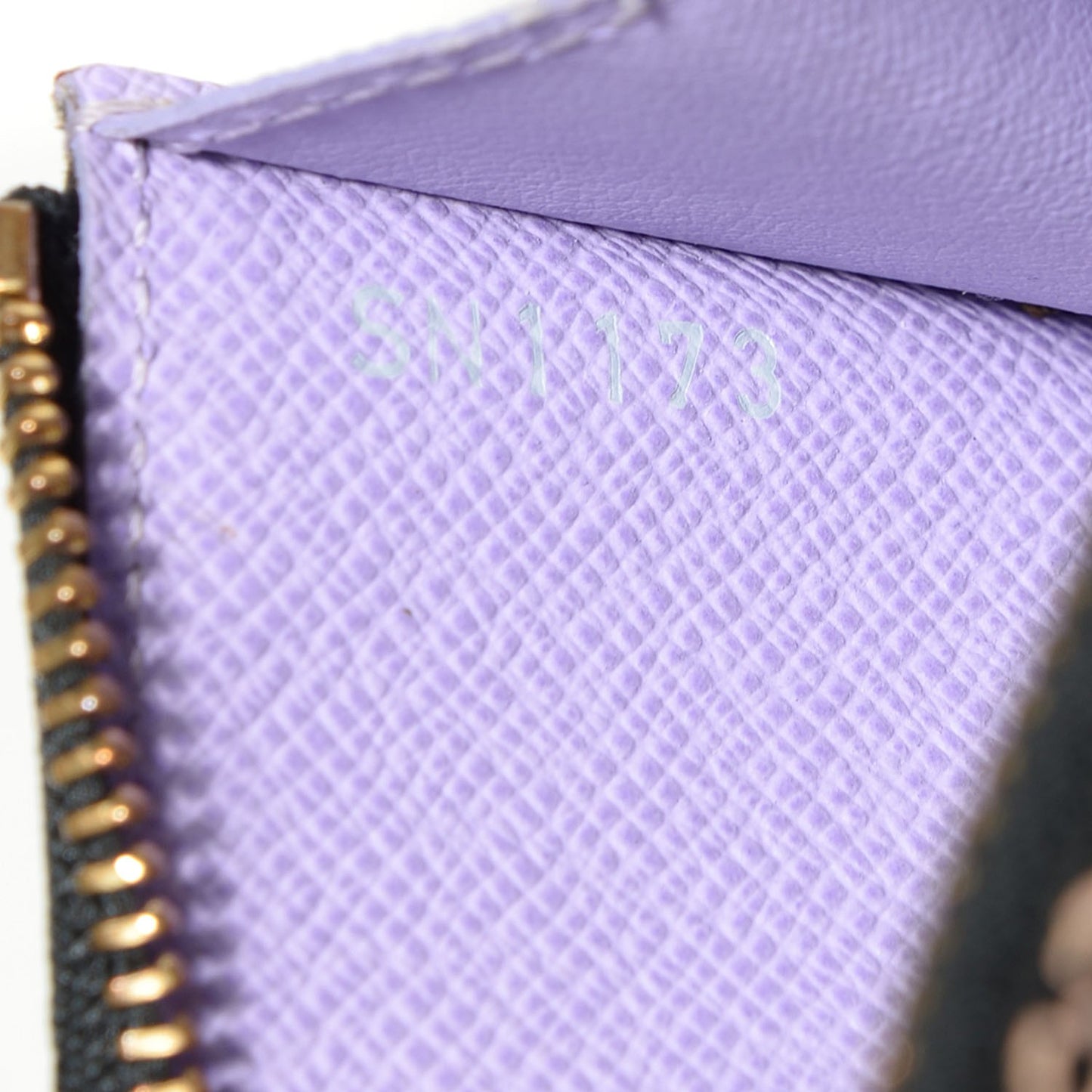 Monogram Multicolor Key Pouch Black Violet