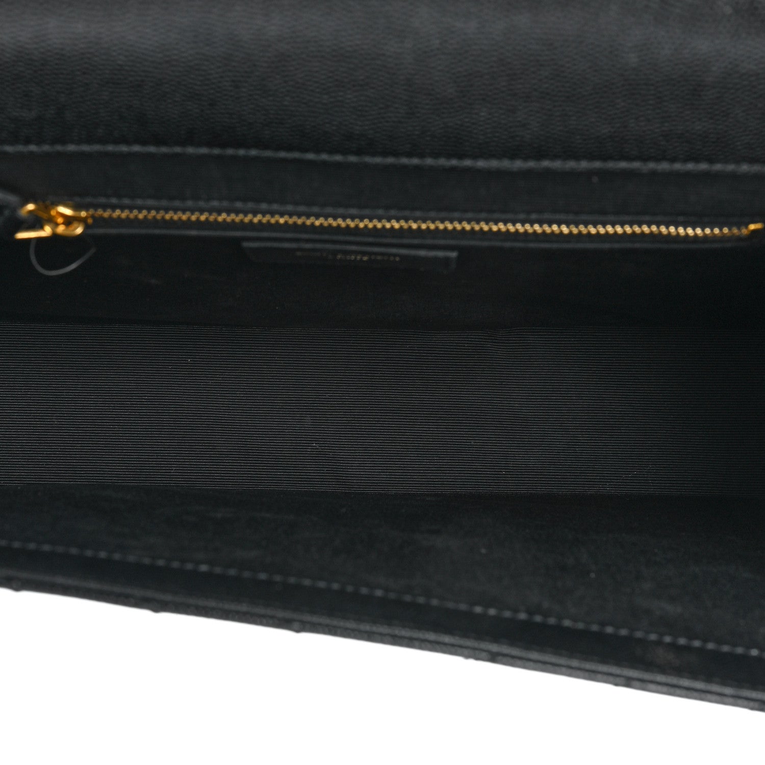 Saint Laurent Grain De Poudre Matelasse Chevron Large Monogram Satchel Black 5 of 16