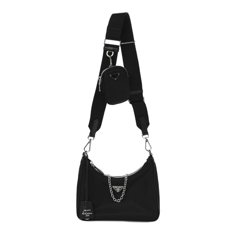 Re-Nylon Saffiano Re-Edition 2005 Shoulder Bag Black