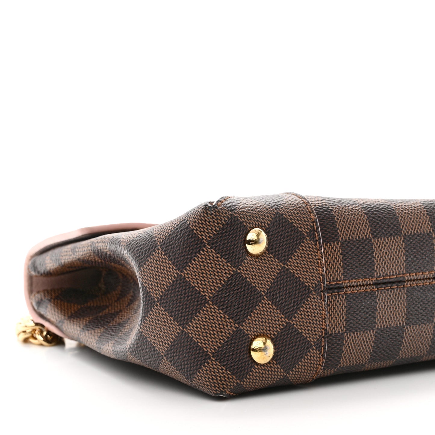 LOUIS VUITTON Damier Ebene Caissa Clutch Rose Ballerine