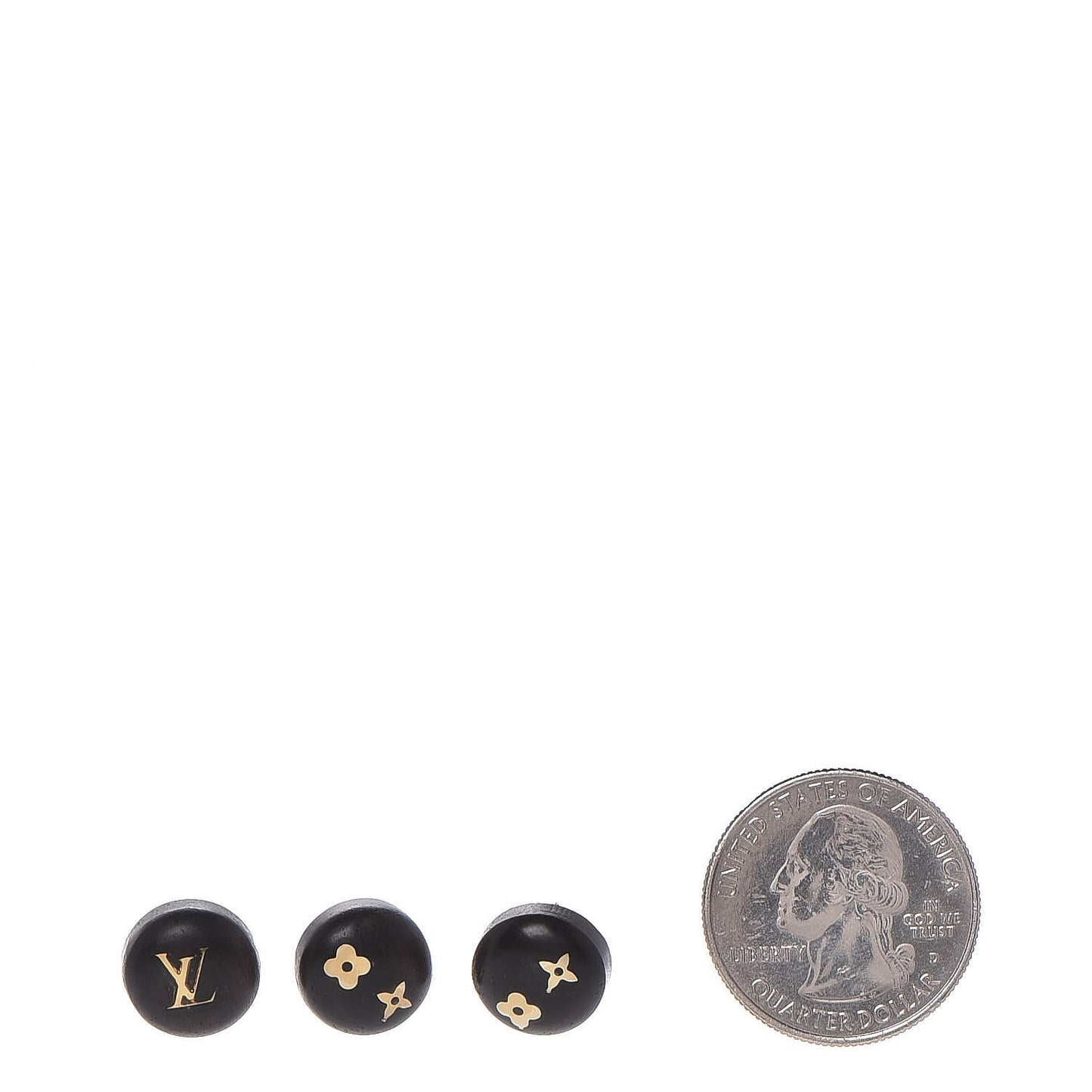 Tiger Wood Brass Silvania Stud Earrings