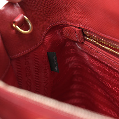 Prada Saffiano Medium Galleria Double Zip Tote Fuoco 7 of 17