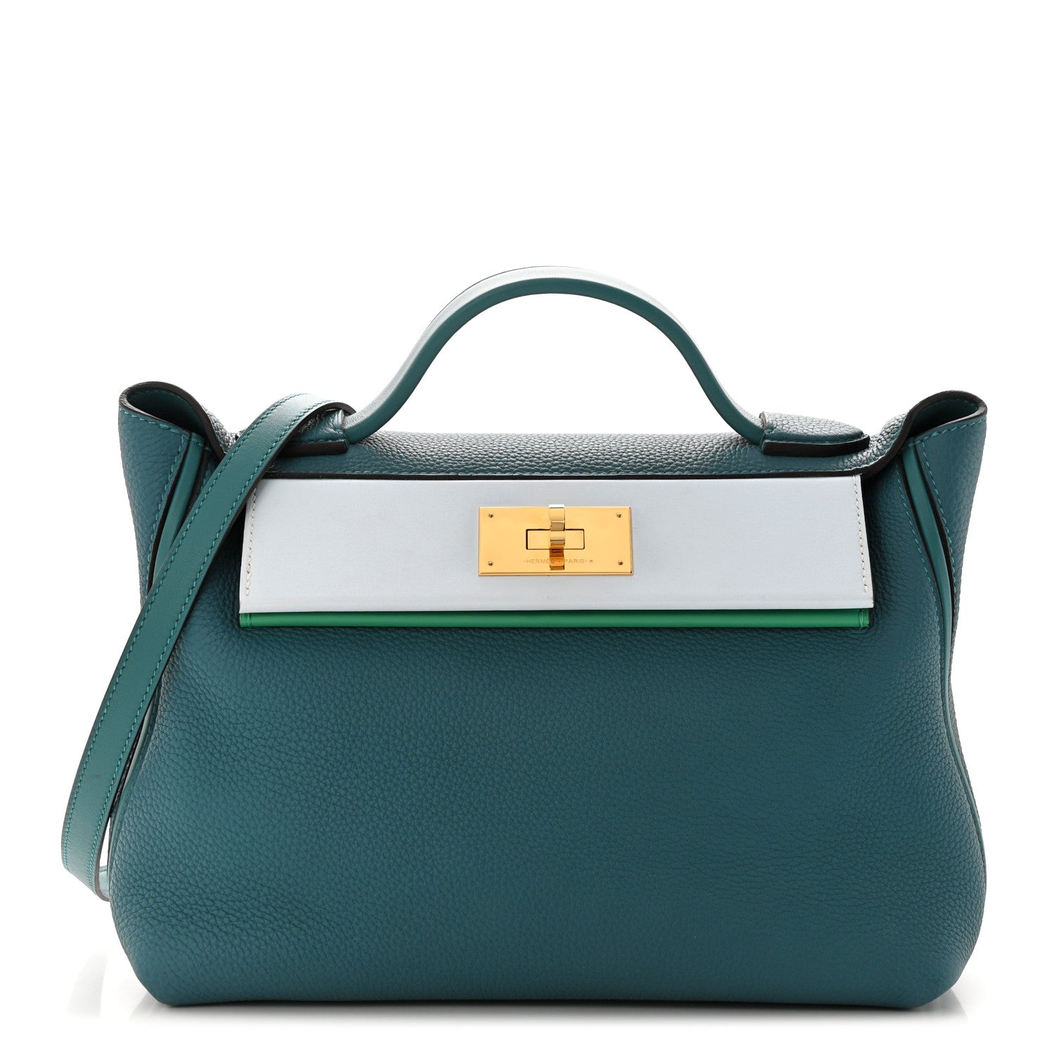 Hermes Togo Swift 29 24/24 Vert Bosphore Bleu Brume Vert Jade 1 of 13