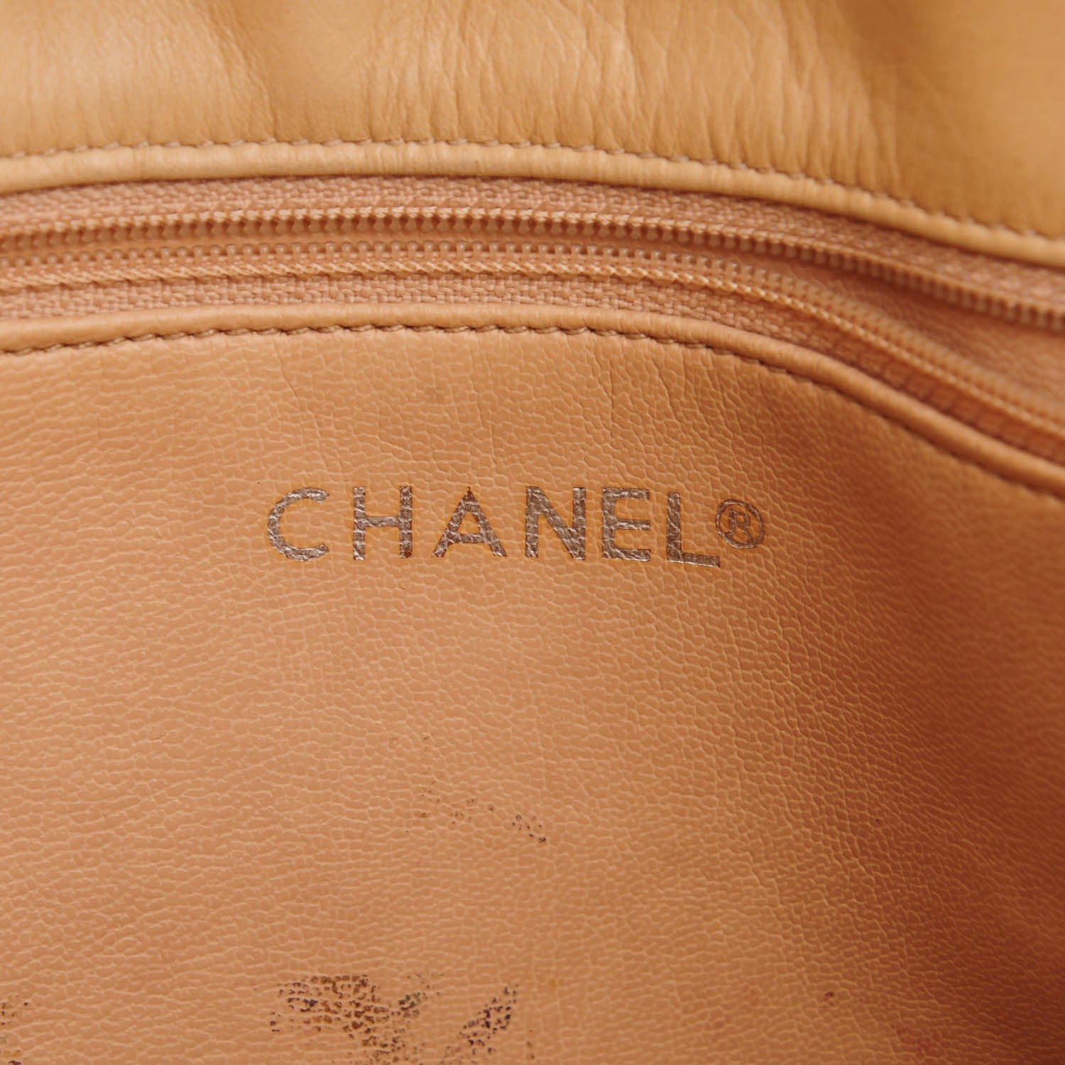 Chanel Lambskin Quilted Shoulder Bag Beige 10 of 12