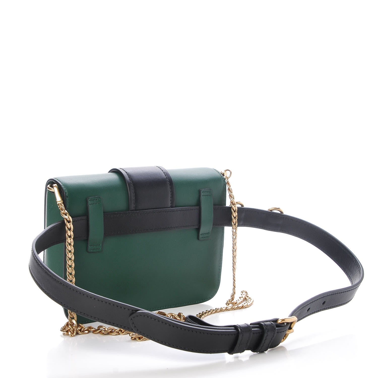 Prada City Calf Cahier Belt Bag Biliardo Black 4 of 7
