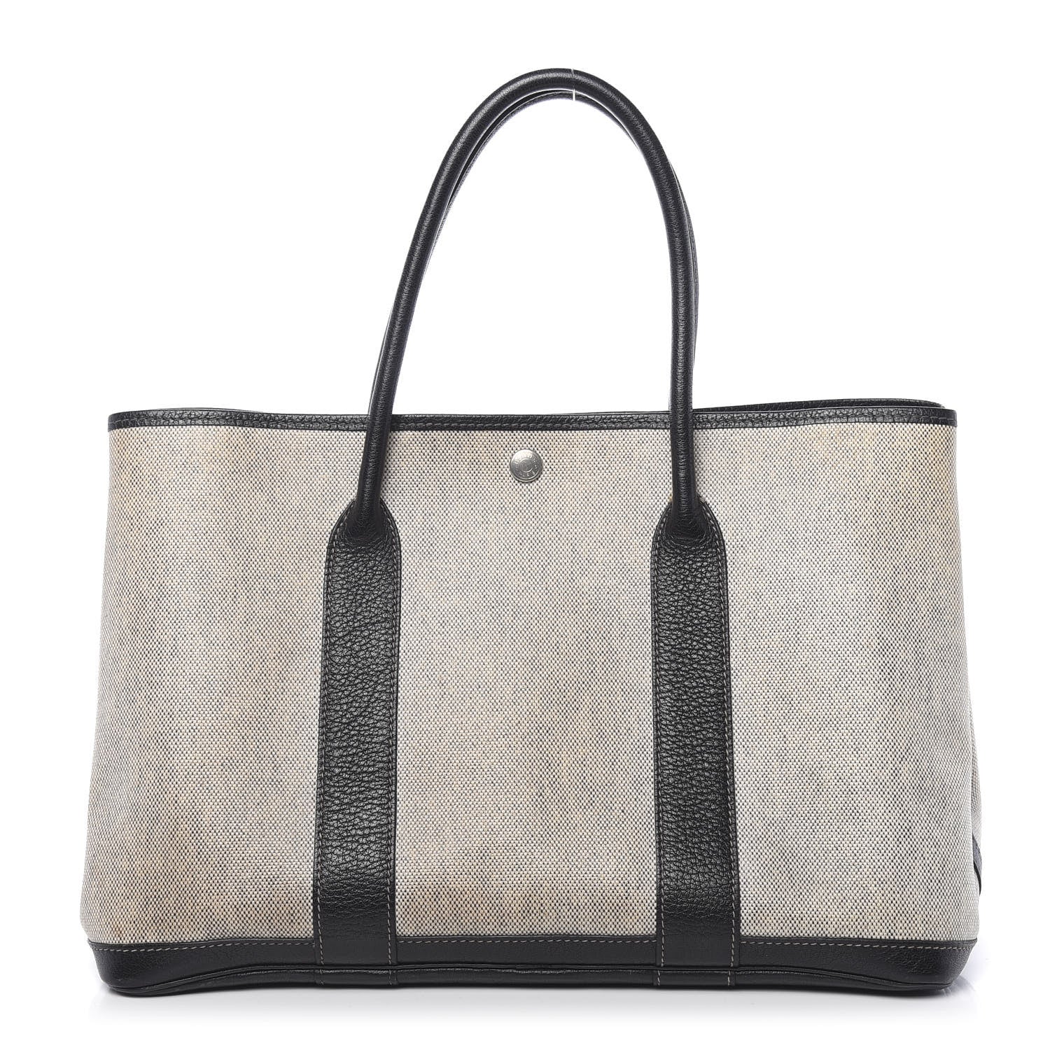 Hermes Buffle Skipper Toile Garden Party 36 MM Tote Black 1 of 10