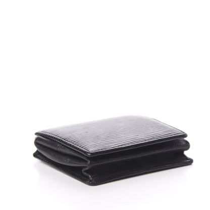 Louis Vuitton Epi Porte-Monnaie Boite Coin Purse Black 2 of 7