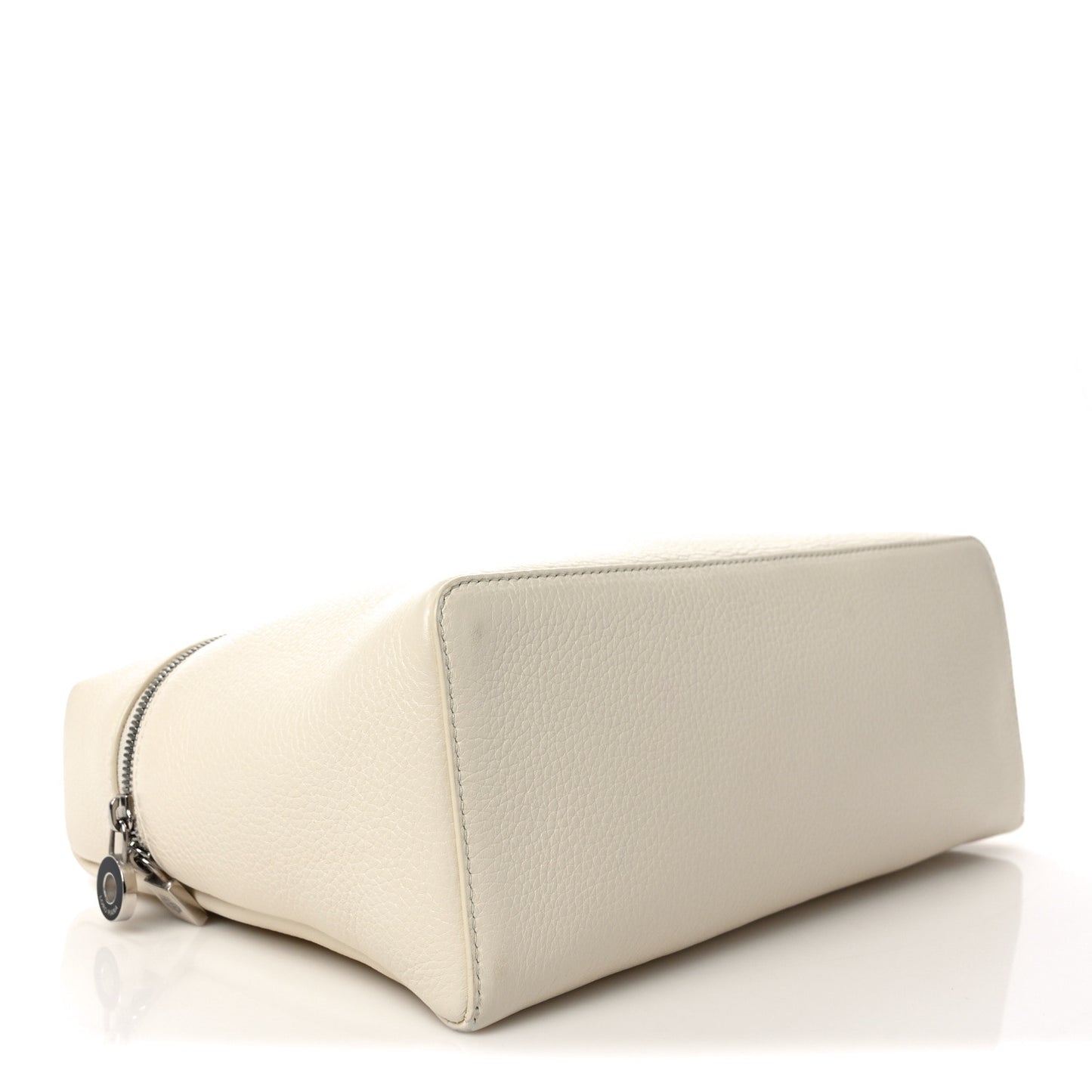 Grained Calfskin Braided L27 Extra Pocket Pouch Whisper White Blue Marine