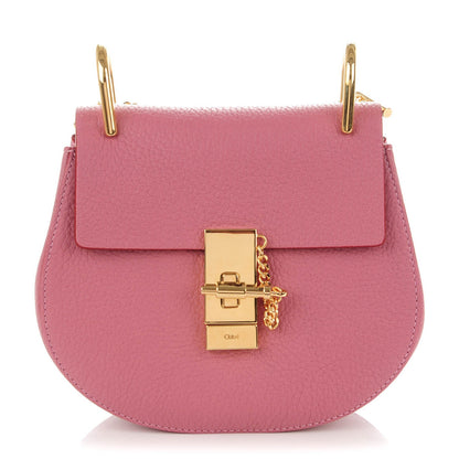 Chloe Grained Lambskin Mini Drew Shoulder Bag Faded Rose 1 of 8