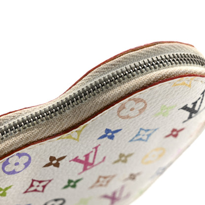 Louis Vuitton Monogram Multicolor Coeur Heart Coin Purse White 10 of 11