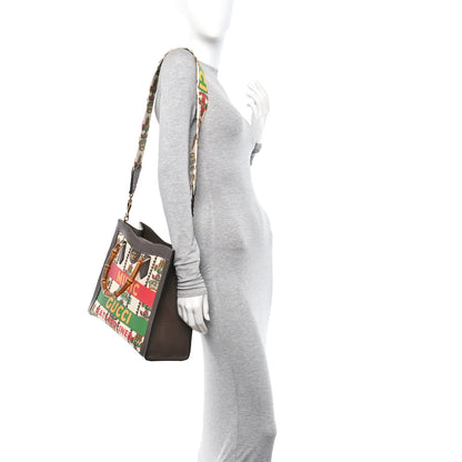 Gucci Canvas Calfskin Medium Gucci 100 Music Is Mine Diana Tote Bag New Acero 3 of 10