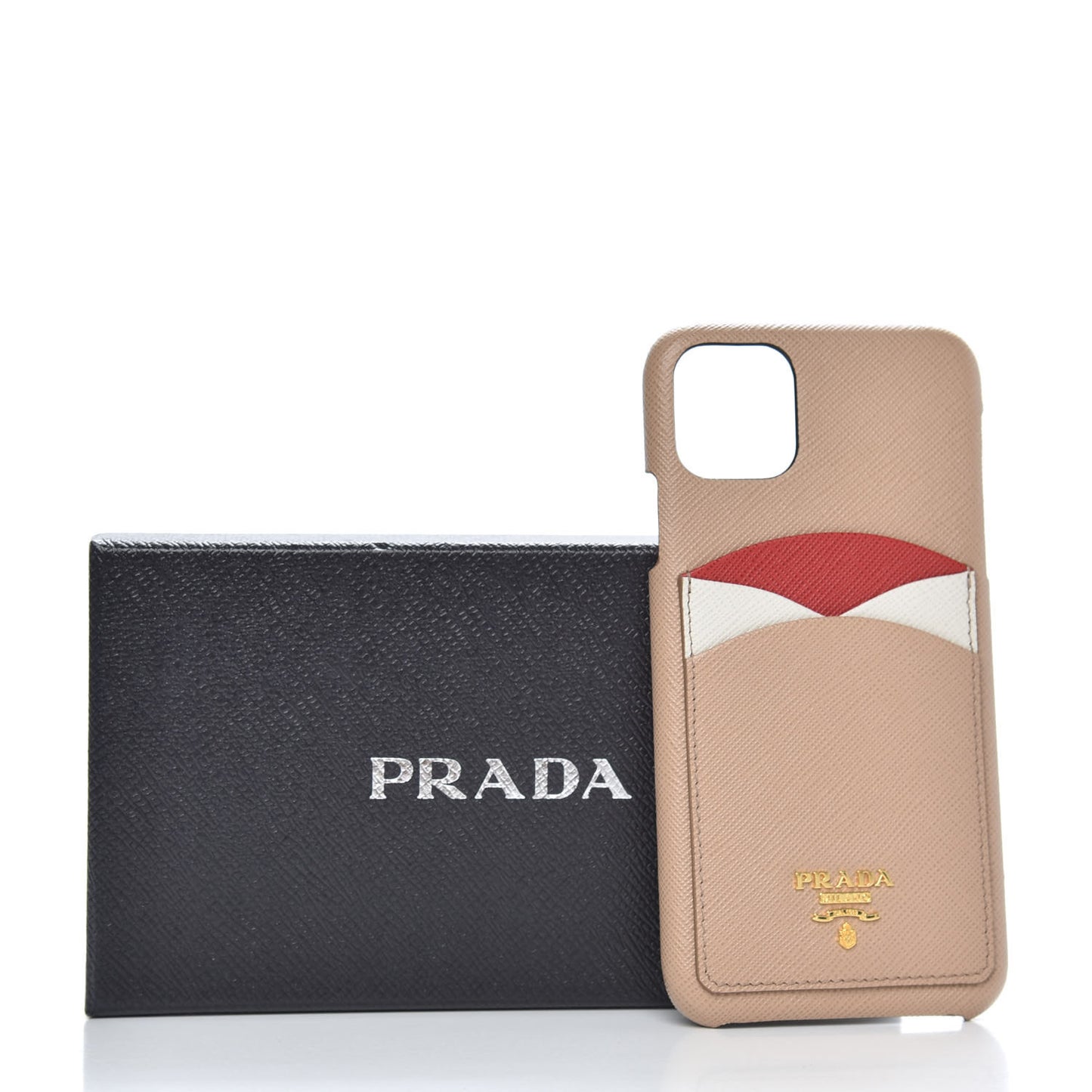 Saffiano iPhone 11 Pro Max Case Cammeo Fiery Red