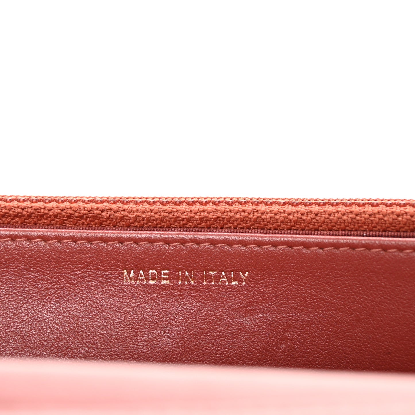 Calfskin Quilted Boy Wallet On Chain WOC Red