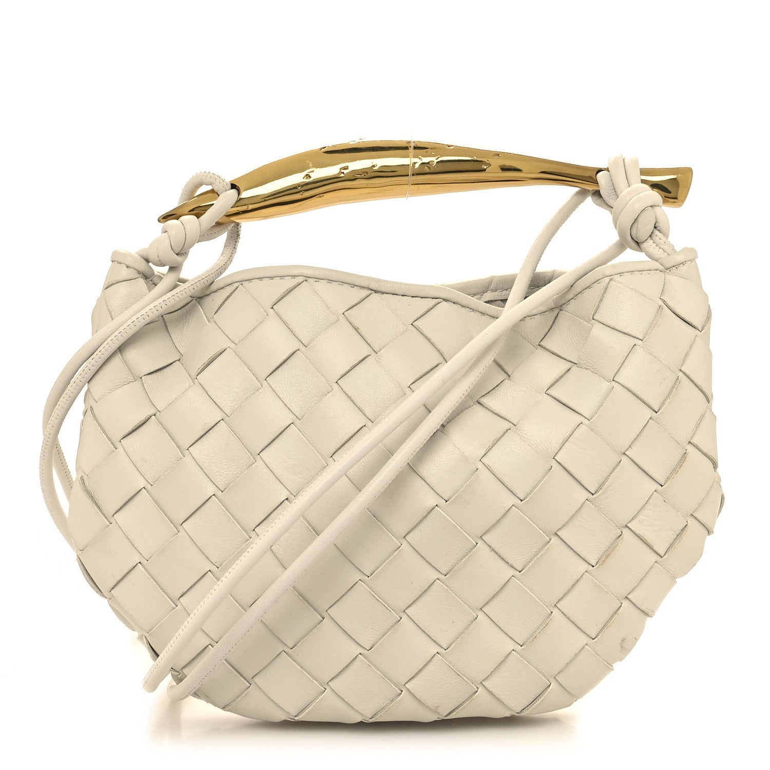 Bottega Veneta Nappa Intrecciato Mini Sardine Bag Chalk 1 of 13