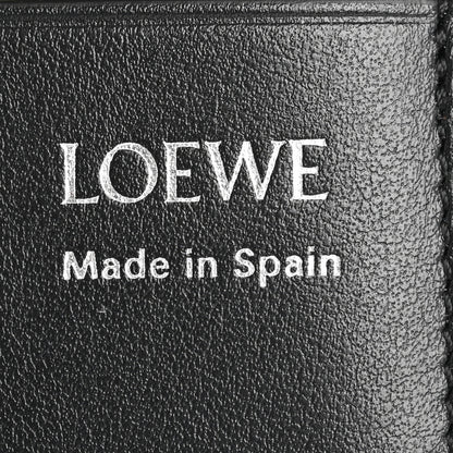Loewe Nappa Calfskin Pebble Slider Coin Card Holder Black Dark Khaki 8 of 9