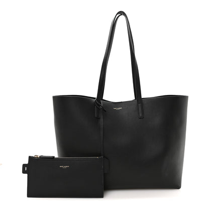 Saint Laurent Calfskin Large Shopping Tote Black 3 of 11