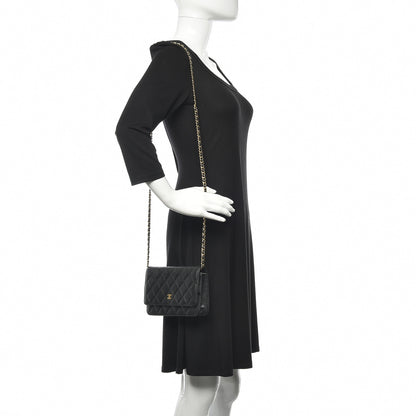 Chanel Caviar Quilted Wallet On Chain WOC Black 2 of 11