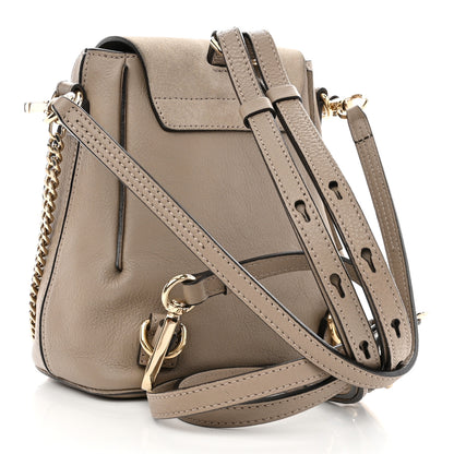 Chloe Suede Calfskin Mini Faye Backpack Motty Grey 3 of 9