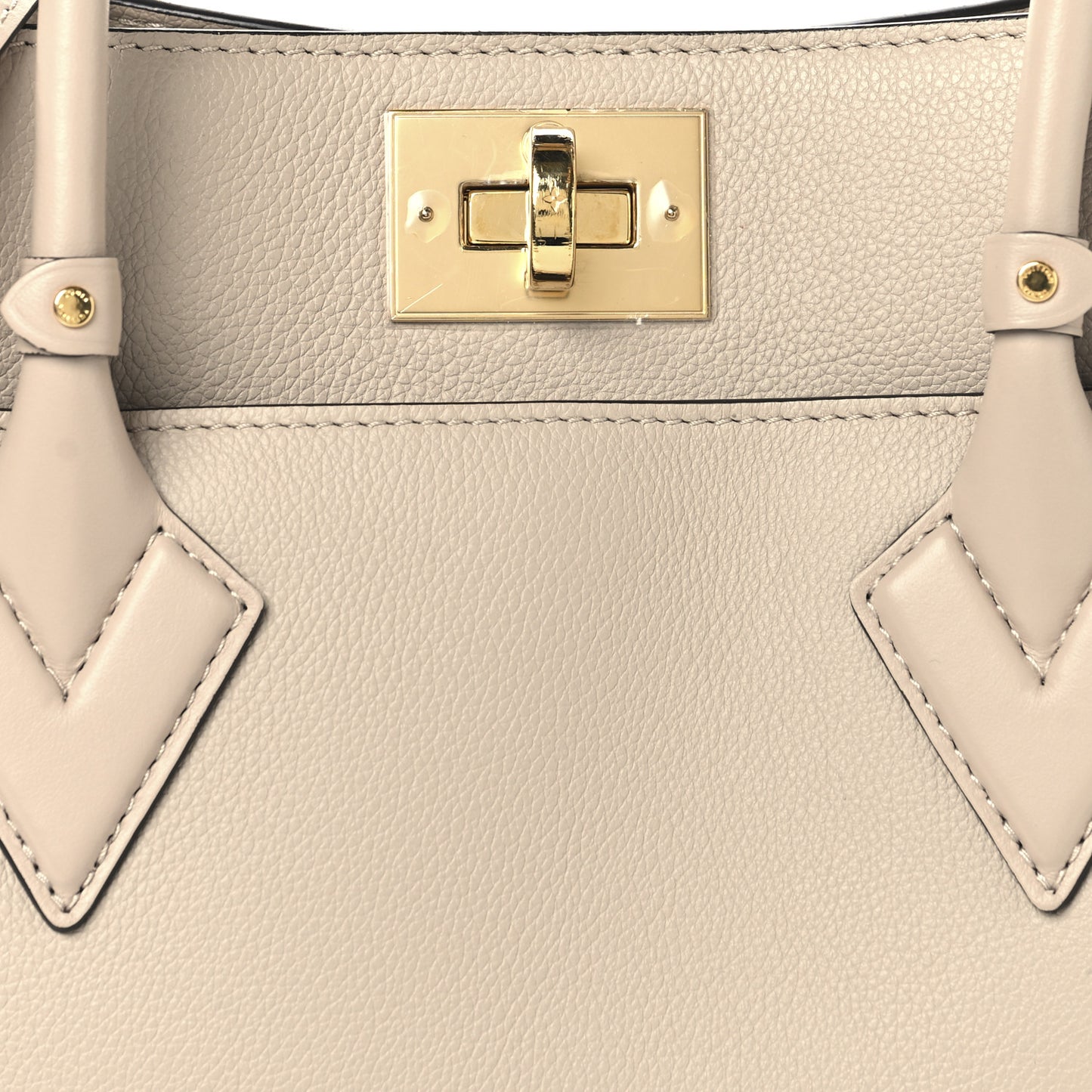 Calfskin Monogram On My Side MM Greige