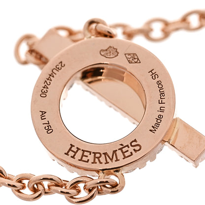 Hermes 18K Rose Gold Diamond Finesse Bracelet SH 3 of 3