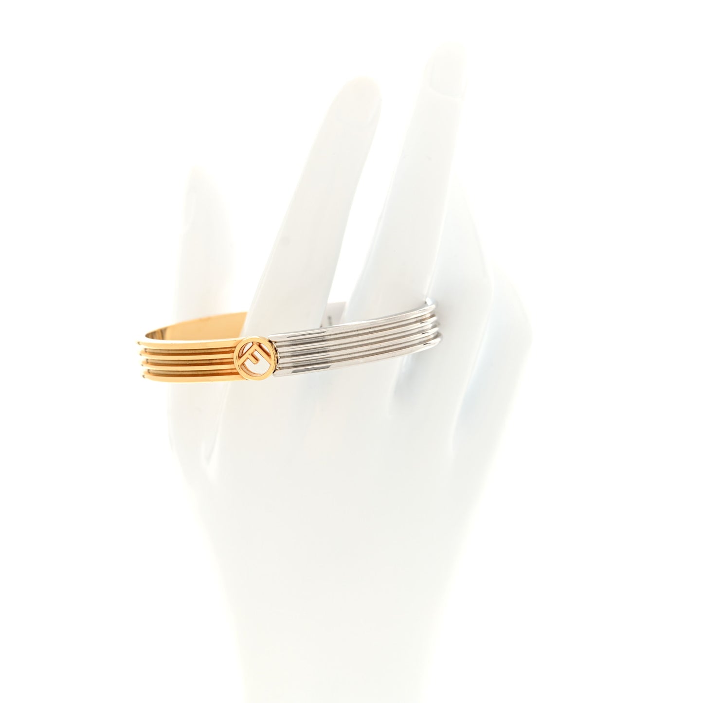 Metal F Is Fendi Bracelet M Gold Silver