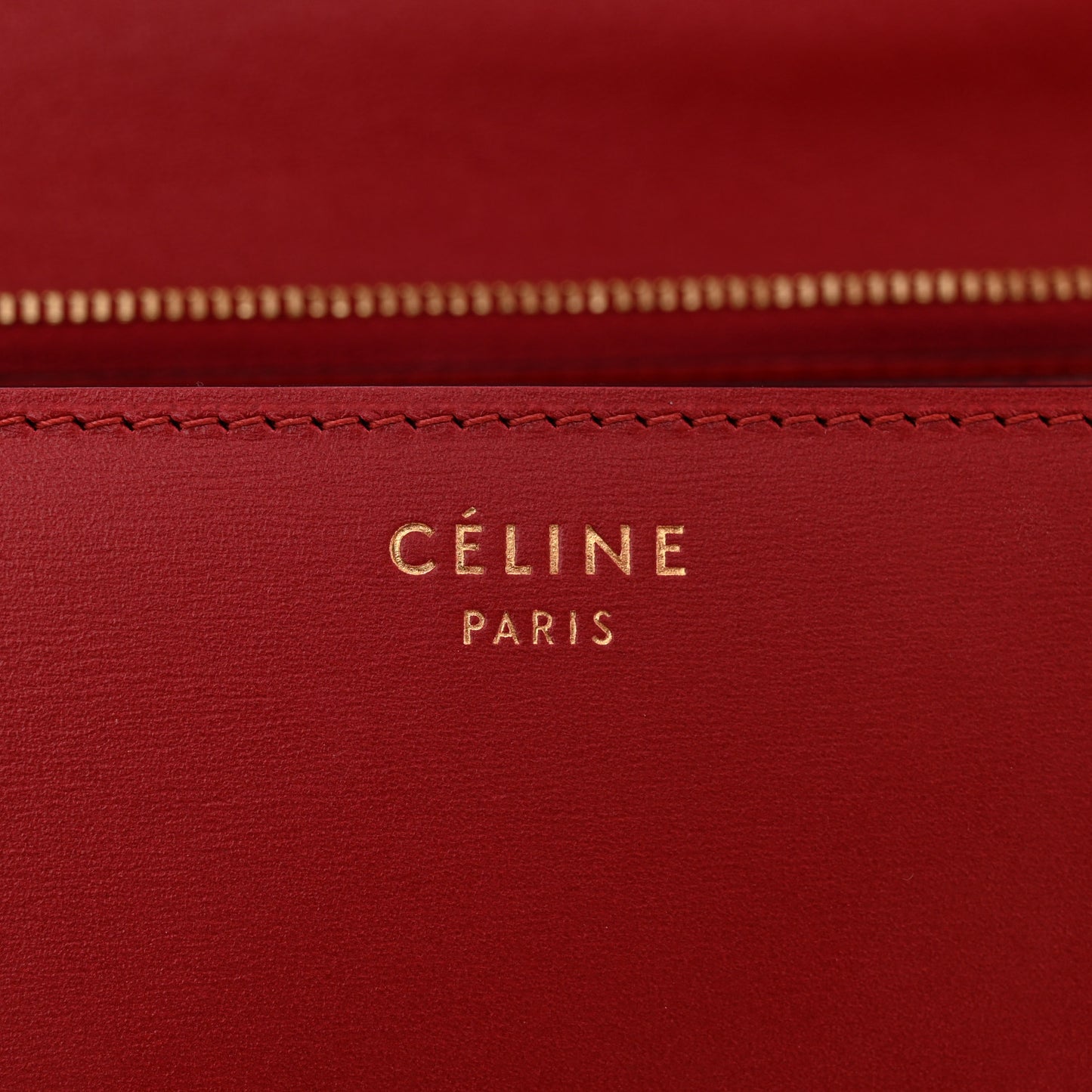Box Calfskin Medium Classic Box Flap Bag Red