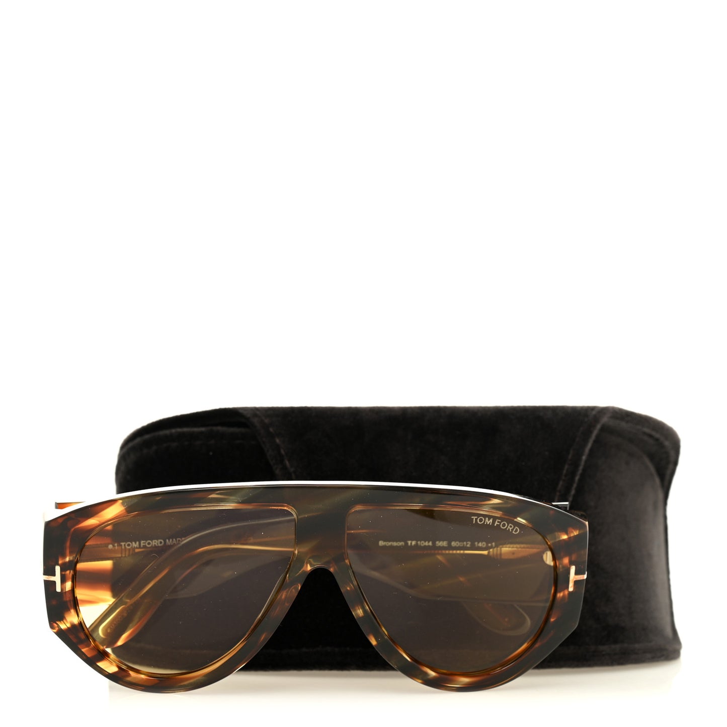 Acetate Bronson Sunglasses TF1044 Dark Havana Bordeaux
