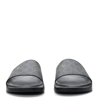 Gucci GG Supreme Monogram Tigers Mens Slide Sandals 10 Black Multicolor 2 of 7