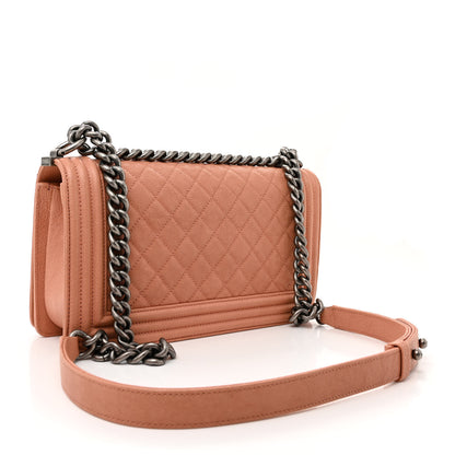 Chanel Caviar Quilted Medium Boy Flap Pink 3 of 10