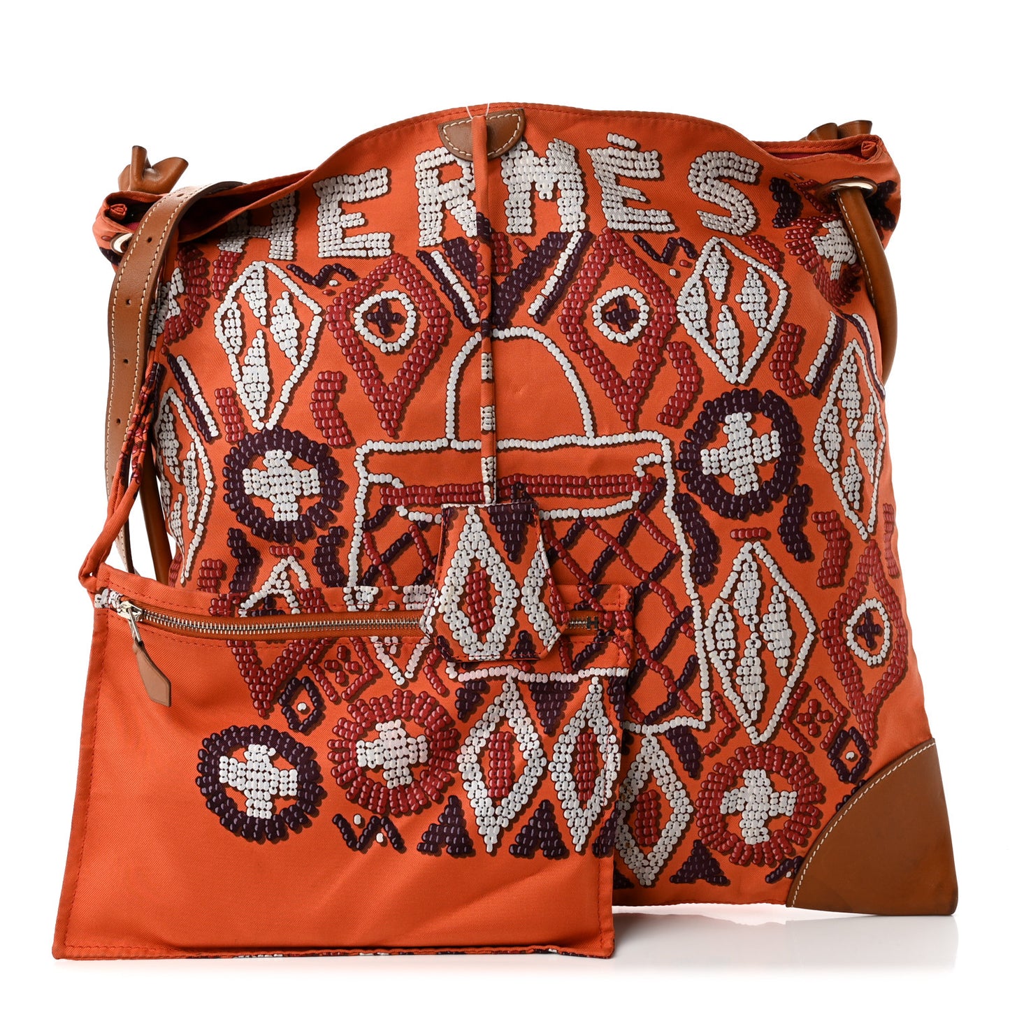 Silk Barenia Kelly En Perles Silky City 33 Bag Fauve Orange Anthracite Frambroise