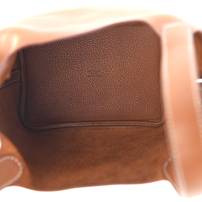Hermes Barenia Faubourg Picotin Lock 18 PM Fauve 5 of 9