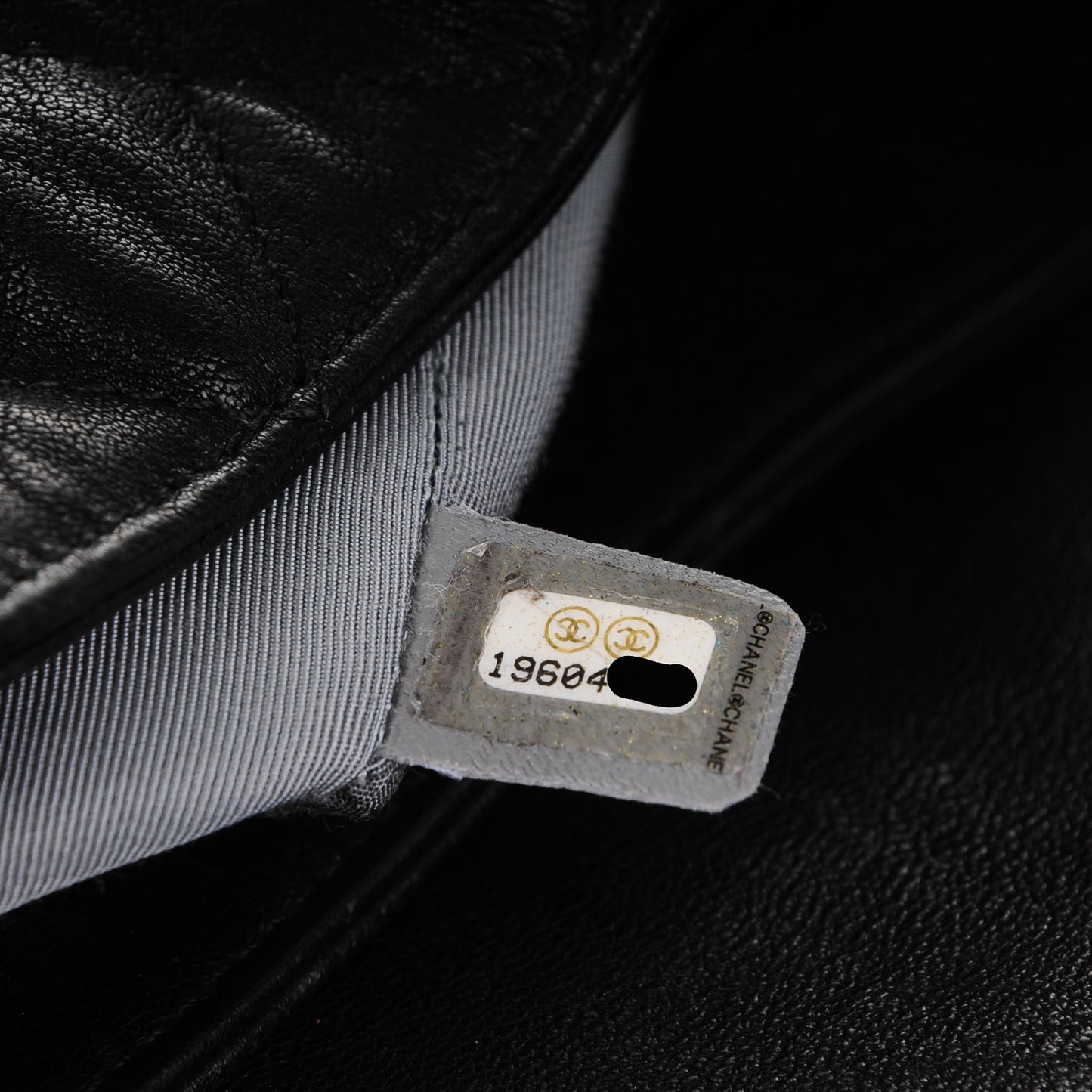 Washed Lambskin Quilted Maxi Chain Around Flap Black