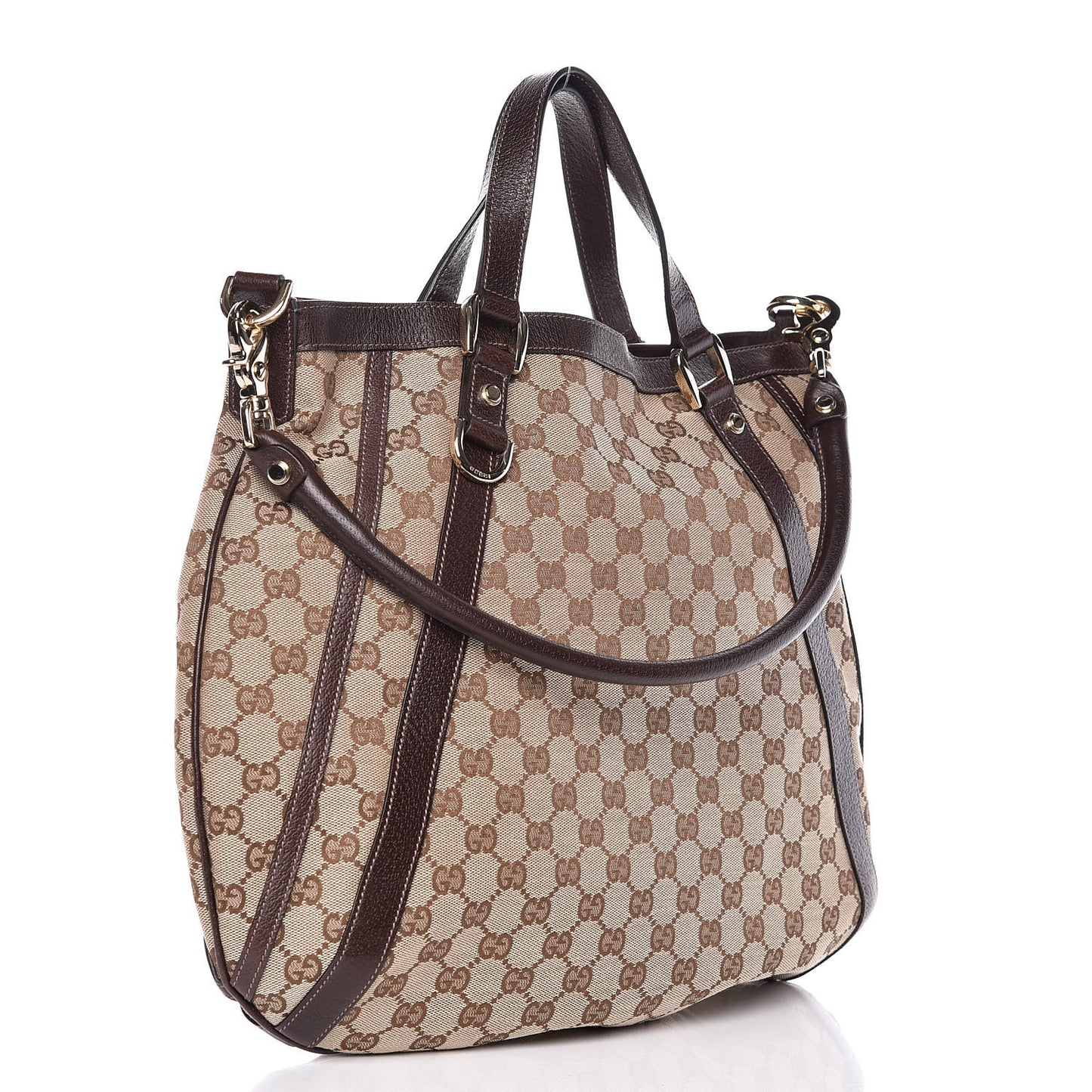 Monogram Medium Abbey Convertible Tote Dark Brown