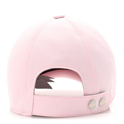 Hermes Cotton Canvas Serena Cap 57 Rose Darling 6 of 8