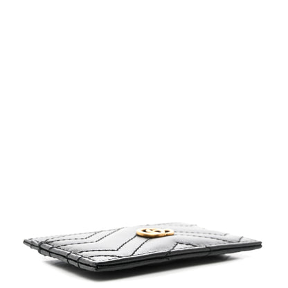 Gucci Calfskin Matelasse GG Marmont Card Holder Black 4 of 6