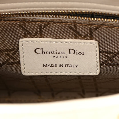 Christian Dior Lambskin Cannage Small My ABCDior Lady Dior White 6 of 16