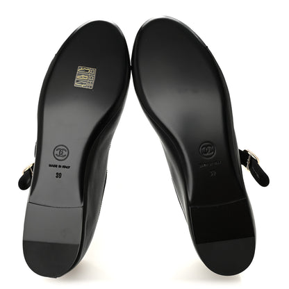 Chanel Lambskin Mary Jane Flats 39 Black 6 of 10