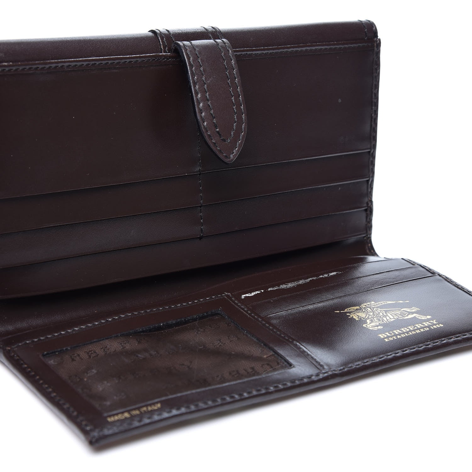 Burberry Haymarket Check Wallet Chocolate 4 of 14
