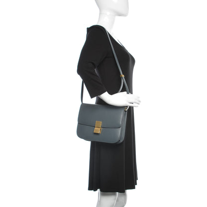 Celine Box Calfskin Medium Classic Box Flap Bag Grey 2 of 10
