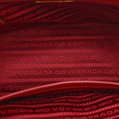 Prada Saffiano Lux Small Galleria Double Zip Tote Fuoco 6 of 12