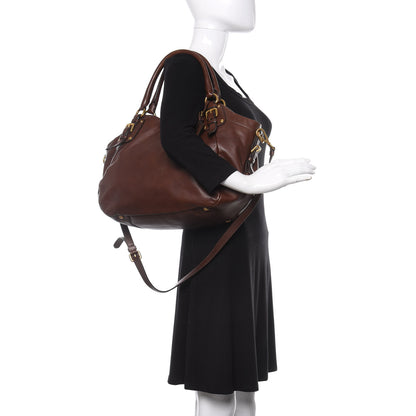 Prada Soft Calfskin Shopping Tote Nocciolo 3 of 10