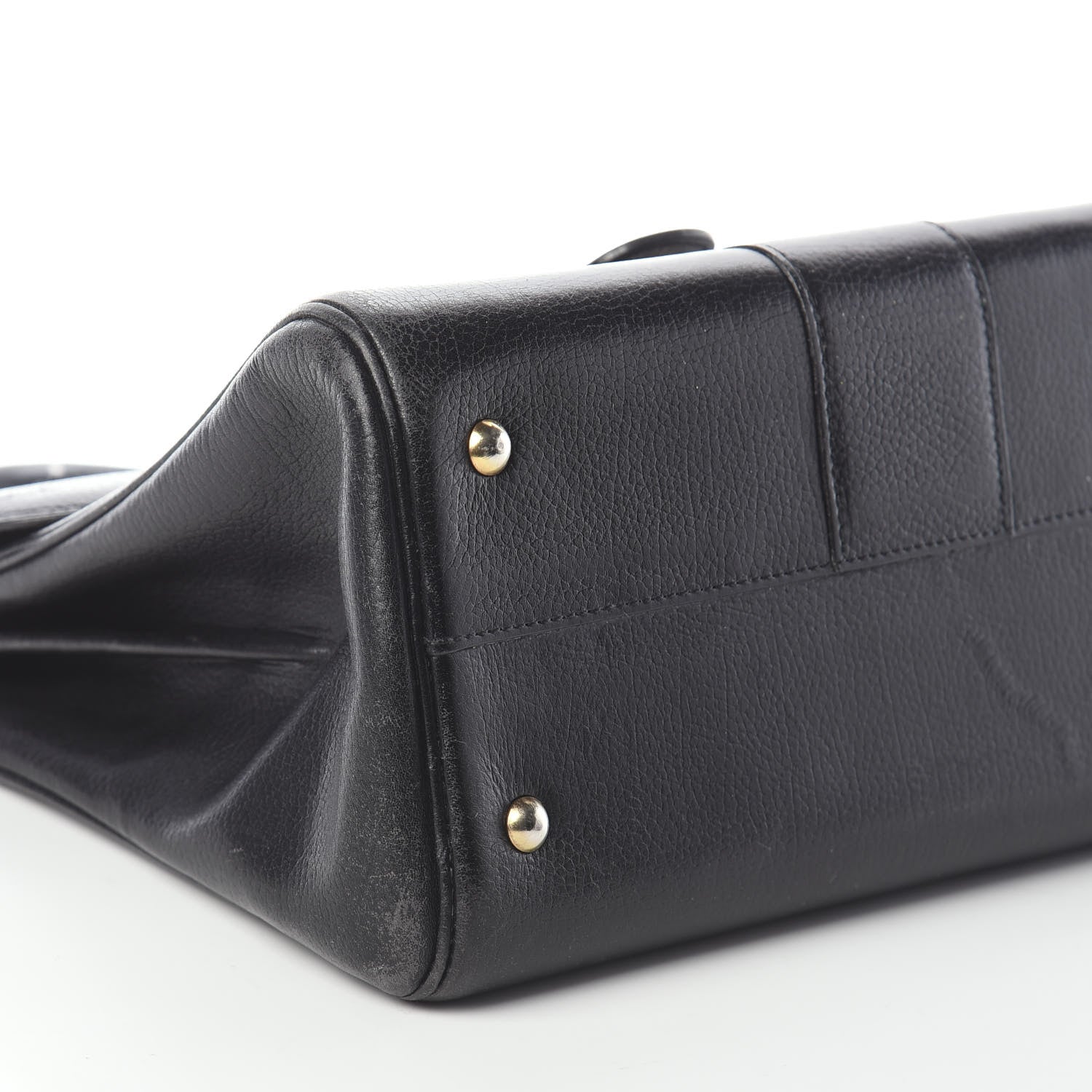Delvaux Crispy Calfskin MM Brillant Satchel Black 8 of 9